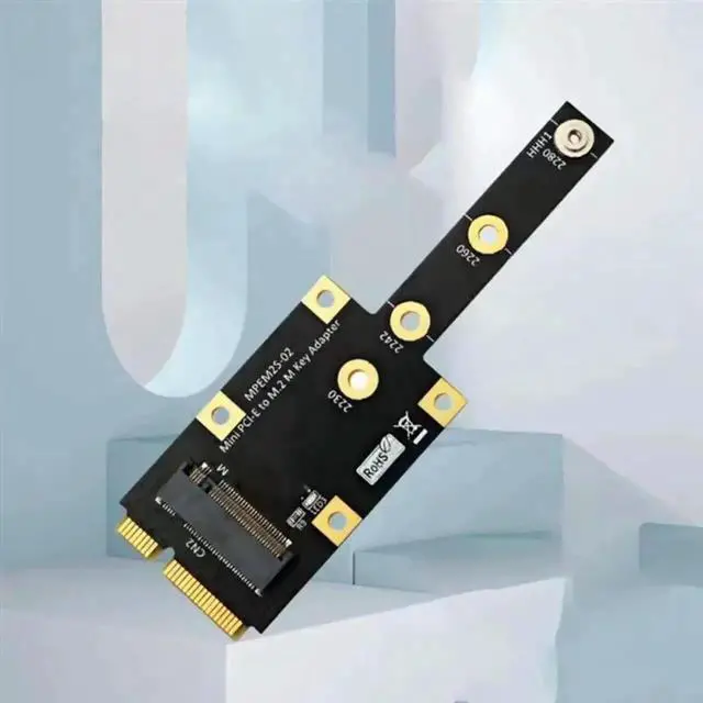 Alt view image 4 of 4 - M.2 NGFF NVMe Key M to Mini PCI-E Adapter Card, NVMe SSD to Mini PCIe Converter Expansion Module