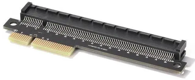 Main image of PCI-E 4X to 16X Riser Card, PCI Express 4X Male to 16X Female Extension Adapter for Desktop Graphics Card Installation