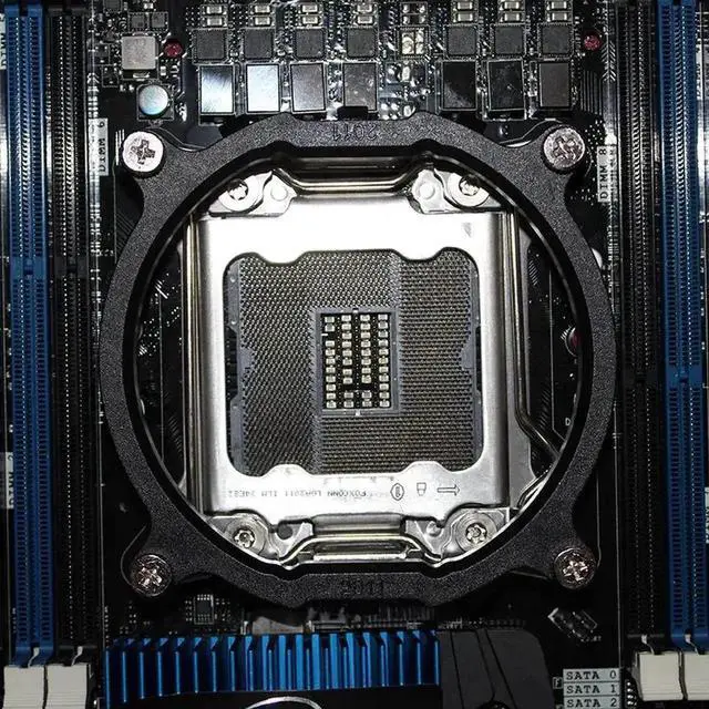Alt view image 5 of 5 - LGA2011 CPU Cooler Mounting Bracket, Heatsink Fan Holder with Mounting Screws for Intel X79 X99 Motherboards