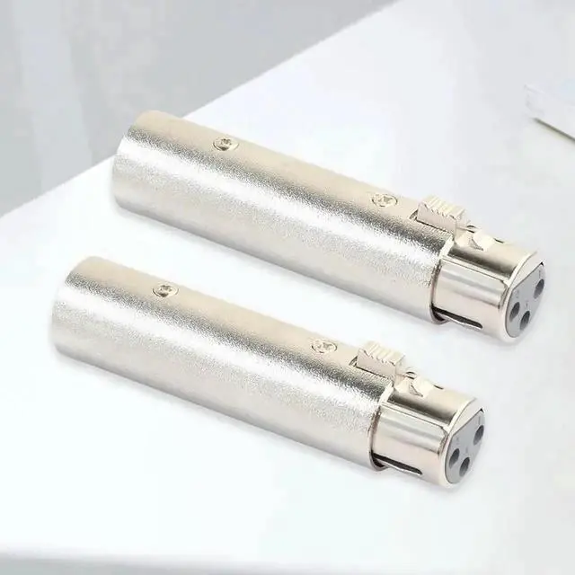 Alt view image 2 of 3 - 2 Pack XLR 3Pin Male to Female Phase Reverse Adapter