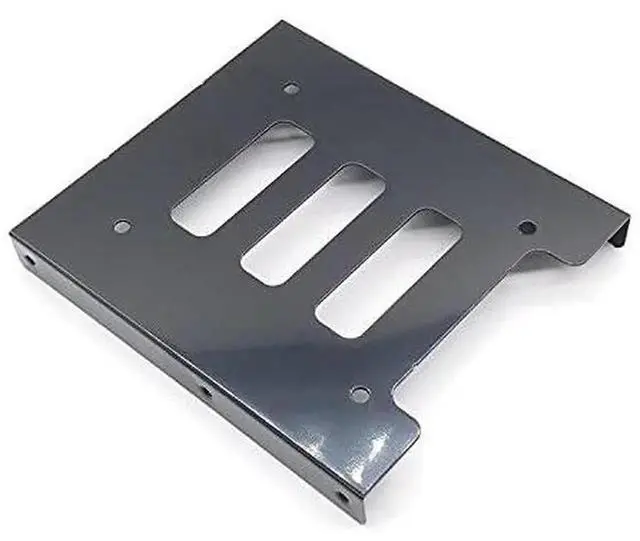 Alt view image 3 of 6 - 2.5" to 3.5" Metal HDD Mounting Bracket with IDE 4P to SATA 15P & SATA 3.0 Cables, Black Hard Drive Adapter for Desktop & Server SSD/HDD