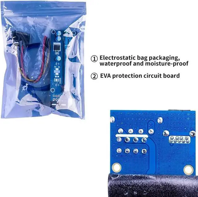 Alt view image 2 of 7 - Ver006 PCI-E 1X to 16X GPU Mining Riser Card, 0.6M USB 3.0 Extension Cable + SATA to 6Pin Power Cord, Blue Graphics Card Extender for Bitcoin & Ethereum Mining
