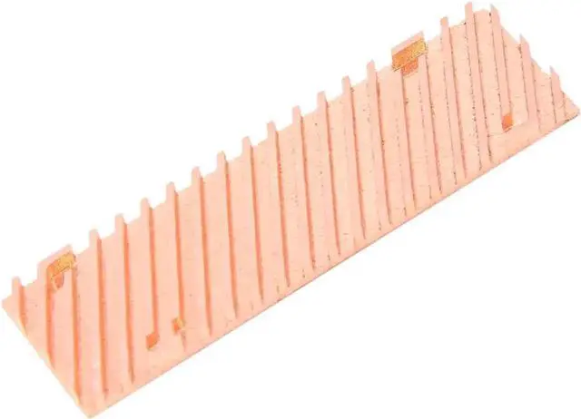 Alt view image 2 of 6 - Ultra Thin Pure Copper Heatsink with Thermal Pad for M.2 2280 PCIe NVMe SSD, 70×20×1.5mm