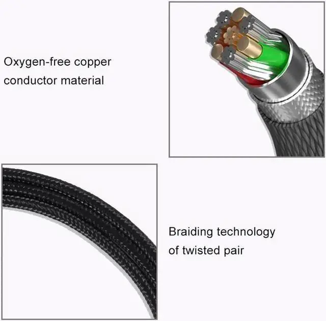 Alt view image 4 of 4 - 3.5mm Replacement Audio Cable Black for HyperX Cloud MIX / Cloud Alpha Gaming Headset