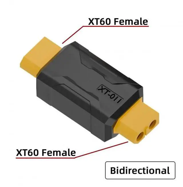 Alt view image 3 of 7 - SC100 Protocol XT60 Female to XT60 Female Fast Charging Adapter, for RC LiPo Battery, Quadcopter & Aeromodelling
