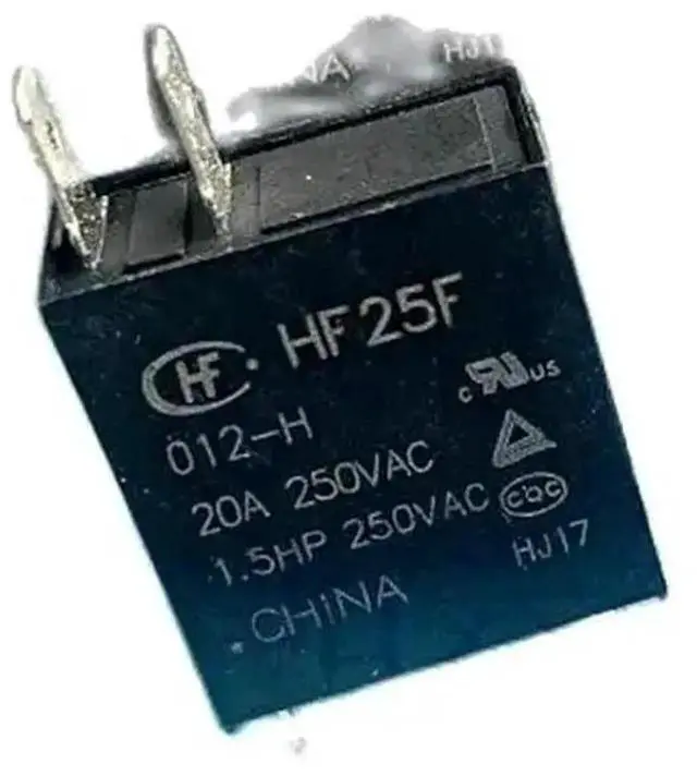 Alt view image 2 of 2 - JQC-25F / HF25F Electromagnetic Relay, DC12V/DC24V Coil, Model 012-H / 024-H / H4, Single Normally Open Contact