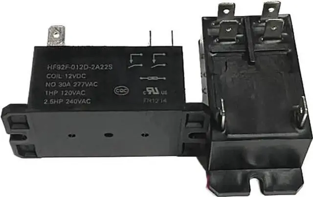 Main image of HF92F-012D-2A22S Power Relay, 12VDC Coil, 30A 6Pin Dual Normally Open PCB Relay, 1PCS