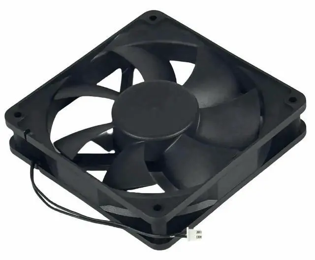 Alt view image 4 of 7 - RDH1225S 120x120x25mm Brushless DC Cooling Fan, DC12V 0.40A 2-Wire Chassis Fan by Xinruilian