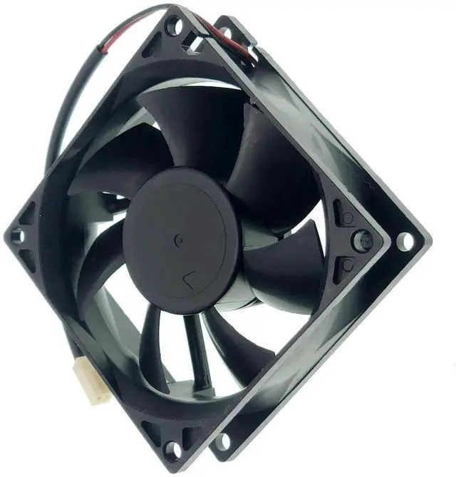 Alt view image 5 of 7 - 80x80x25mm Cooling Fan, PL80S12H DC12V 0.17A 2-Wire Replacement Fan
