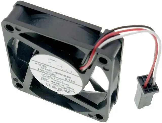Alt view image 4 of 6 - 60x60x15mm System Cooling Fan for Fanuc 2406KL-05W-B59, DC24V 0.13A 3.12W 4600RPM 3-Wire