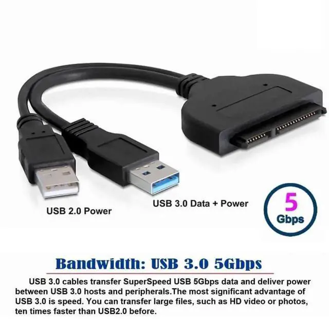 Alt view image 6 of 7 - USB 3.0 to SATA 22Pin & 12+6Pin SSD Adapter, PCB Disk Drive Cable for 2010-2011 MacBook Air A1369 A1370 SSD