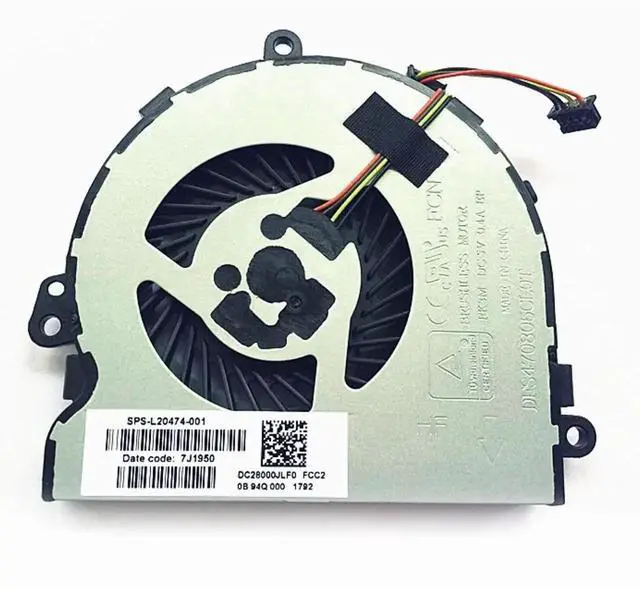 Main image of New CPU Cooling Fan for HP 15-DA/DB/DR/DX, 250/255/256 G7, TPN-C129/C130 (L20474-001)