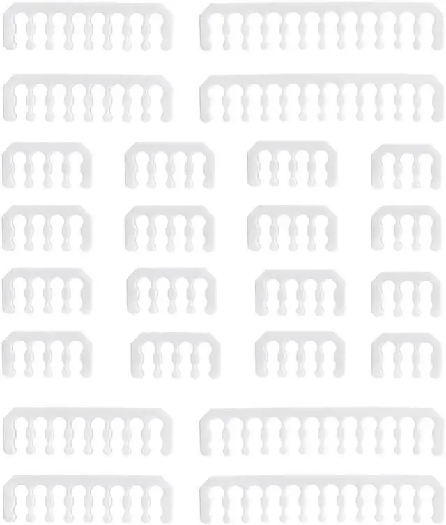 Main image of White Cable Comb Kit, PC Power Cable Organizer for Case & Water Cooling