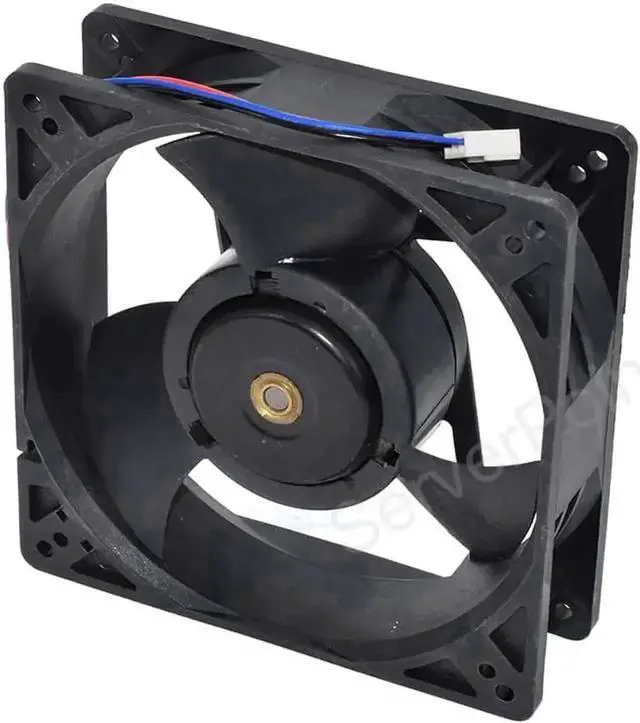 Alt view image 2 of 2 - EFB1324SHE DC 24V 1.38A 3-Wire Server Cooling Fan, 127x127x38mm High Airflow Ball Bearing Axial Fan for Server, Industrial Inverter, Cabinet Equipment