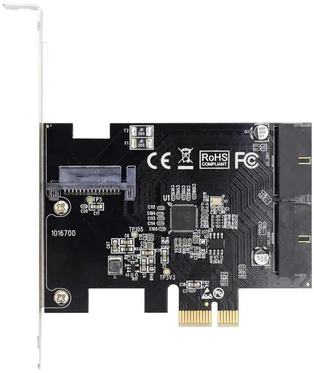 Main image of PCI-E 1X to USB3.0 Front Panel Header Adapter, 5Gbps 19Pin/20Pin Internal Extension Card for Desktop Motherboard