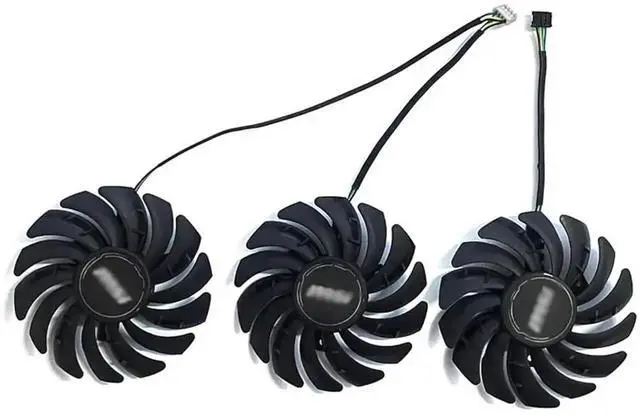 Alt view image 2 of 4 - 85mm 4Pin GPU Cooling Fan PLD09210S12HH, Replacement Cooler for MSI RTX 3060 Ti / 3070 / 3080 / 3090 Ventus 3X Graphics Card