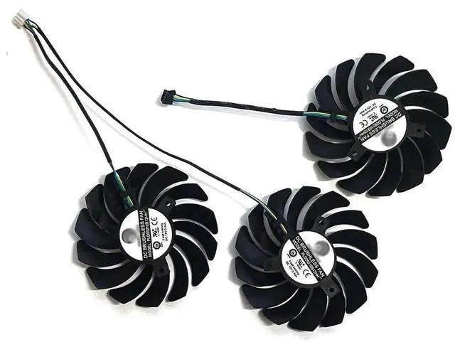 Alt view image 4 of 4 - 85mm 4Pin GPU Cooling Fan PLD09210S12HH, Replacement Cooler for MSI RTX 3060 Ti / 3070 / 3080 / 3090 Ventus 3X Graphics Card