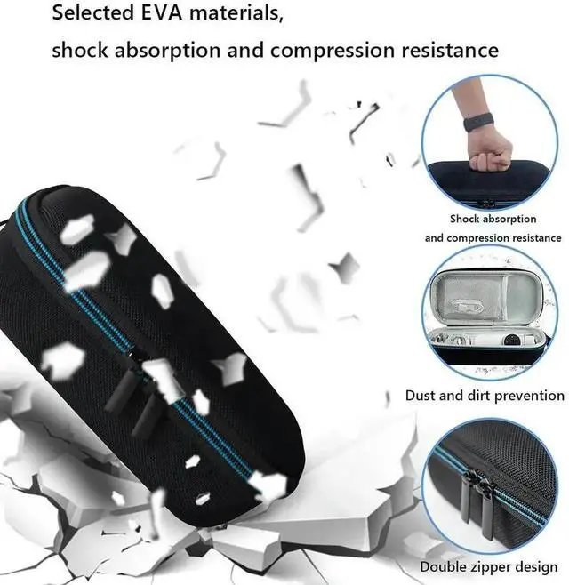Alt view image 2 of 3 - Shockproof Anti-Drop Storage Carrying Case with Built-in Mesh Pocket, Protective Bag for Flow Device & Accessories