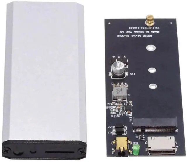 Alt view image 4 of 7 - External OCuLink SFF-8612 SFF-8611 to M.2 M-Key NVMe PCIe SSD Enclosure Adapter, Only Supports 2280 NGFF SSD for Motherboard External Storage Expansion
