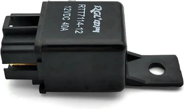 Alt view image 3 of 5 - 2PCS Automotive Relay 40A DC12V/24V, 4Pin Single Normally Open with 6.5mm Fixed Hole, Matched 4Pin Socket for Car & Truck