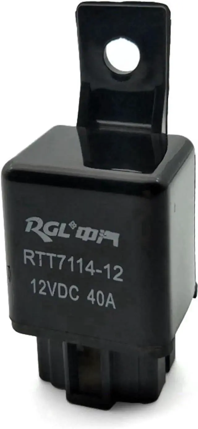 Alt view image 5 of 5 - 2PCS Automotive Relay 40A DC12V/24V, 4Pin Single Normally Open with 6.5mm Fixed Hole, Matched 4Pin Socket for Car & Truck