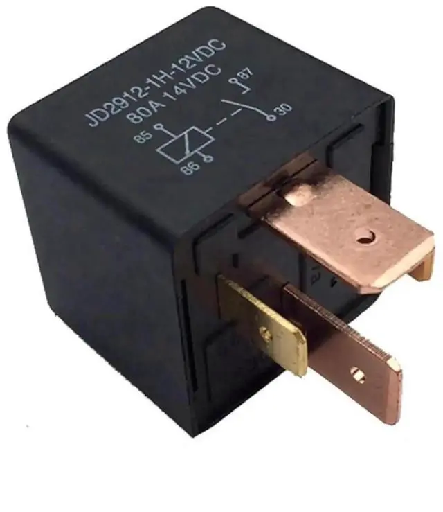 Main image of JD2912 12VDC 80A Wide Foot Normally Open Automotive Relay