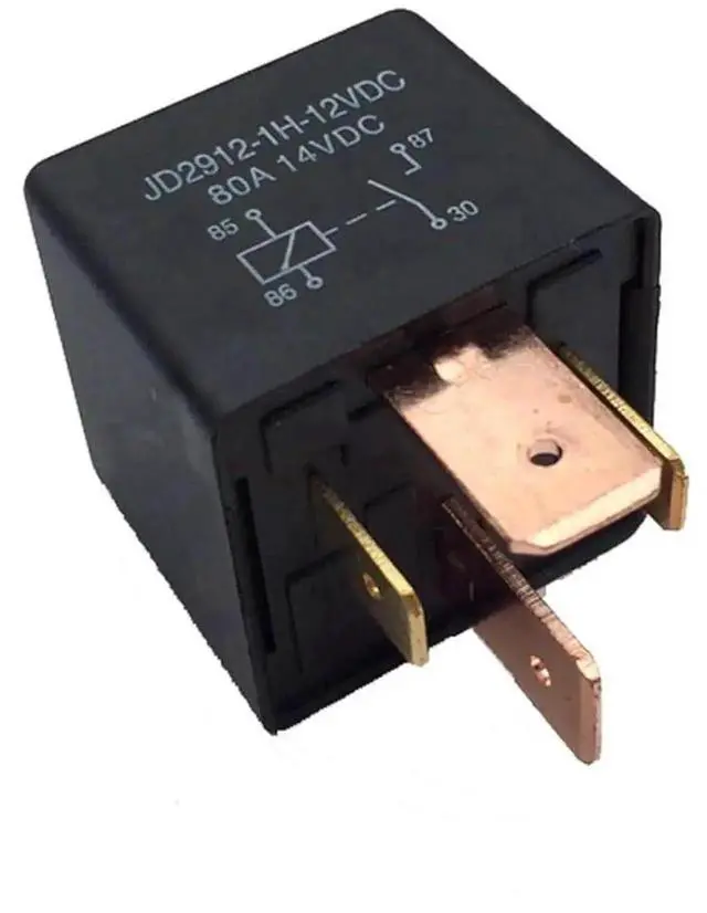 Alt view image 3 of 4 - JD2912 12VDC 80A Wide Foot Normally Open Automotive Relay