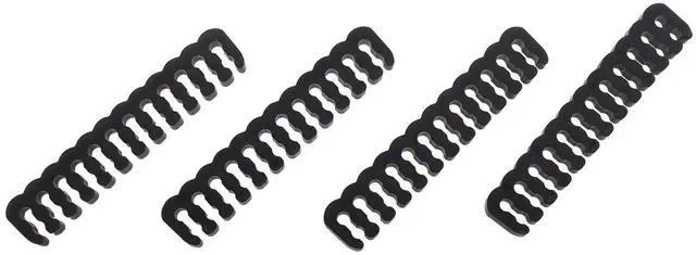 Alt view image 2 of 4 - 24PCS Black Cable Combs for PC Wire Management, Multiple Sizes for 6/8/18AWG Cables