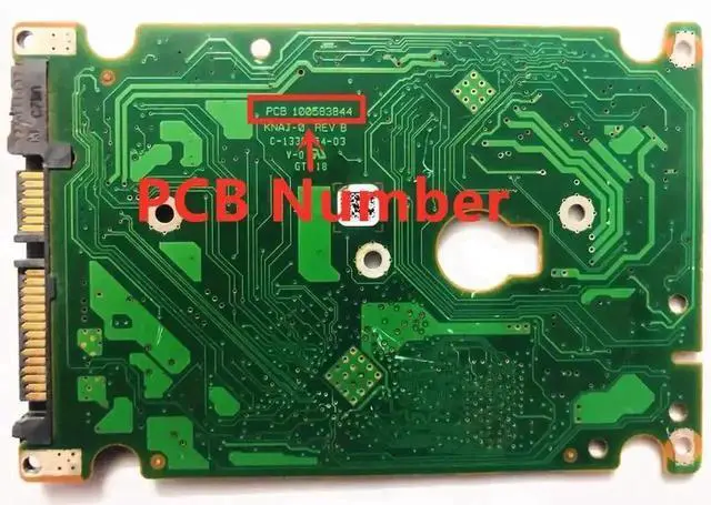 Alt view image 2 of 3 - Seagate Notebook HDD Logic Board 100583844 REV B, Compatible with ST9250610NS 250GB 2.5-inch SATA Hard Drive