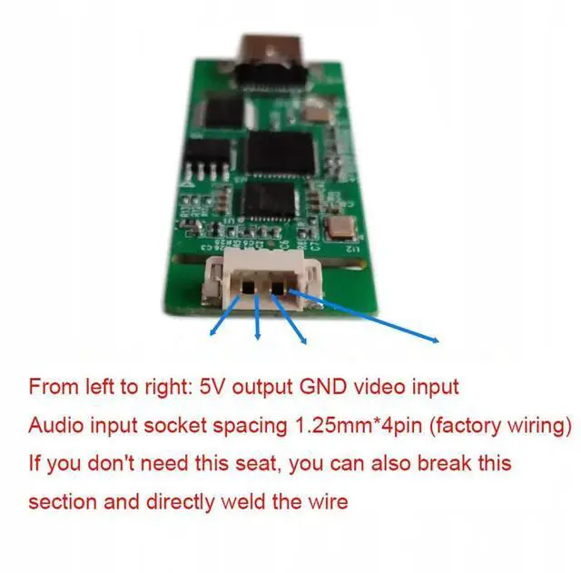 Alt view image 4 of 5 - HD AHD to Type-C Video Capture Module, 720P/1080P Drive-Free Digital-Analog Converter for Windows/Linux/Mac OS