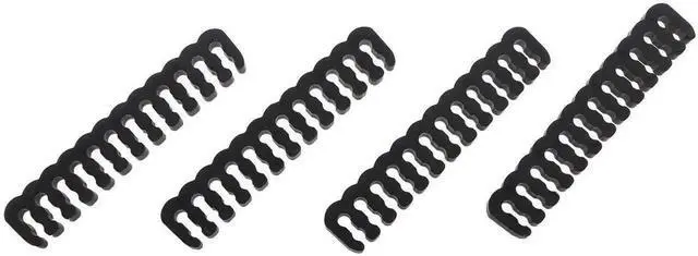 Alt view image 3 of 4 - 24Pcs Black Cable Combs for PC Wiring Harness Management, Multi-Spec Wire Clips Fit 18AWG Cables