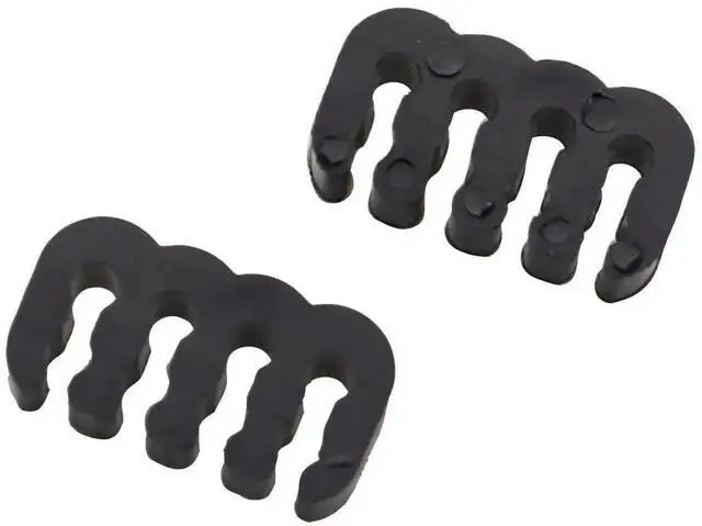 Alt view image 2 of 4 - 24Pcs Black Cable Combs for PC Wiring Harness Management, Multi-Spec Wire Clips Fit 18AWG Cables