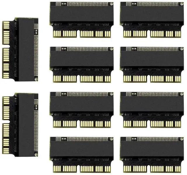 Main image of 10PCS M.2 NVMe PCIe x4 to MacBook SSD Adapter Card, NGFF M-Key NVMe Converter Compatible with MacBook Air A1465 A1466 / Pro A1502 A1398 (2013-2015)