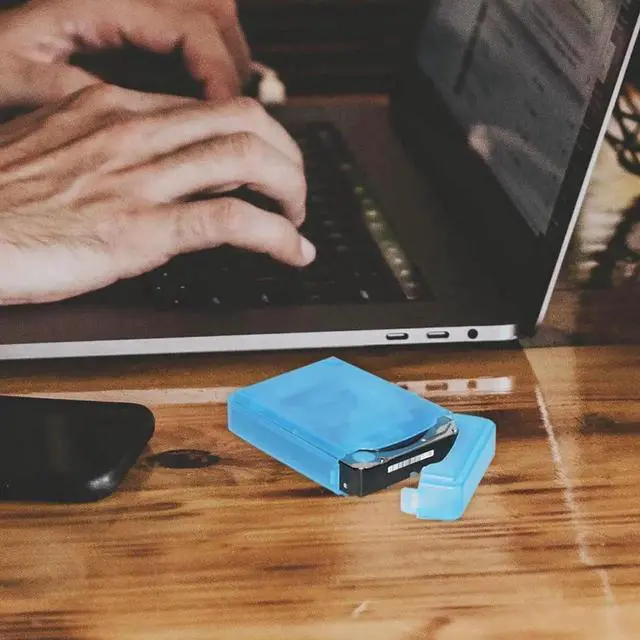 Alt view image 7 of 7 - 5 Pack 3.5 Inch Anti-Static Hard Drive Storage Case, Portable Shockproof Plastic HDD Protective Box