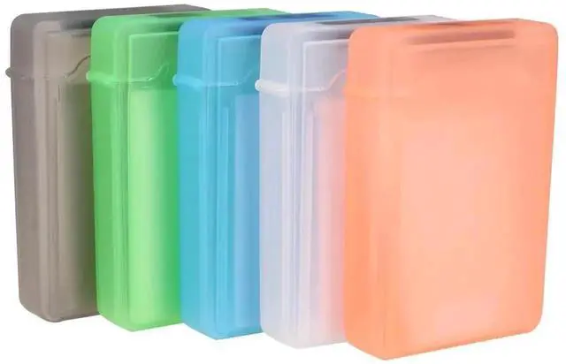 Alt view image 2 of 7 - 5 Pack 3.5 Inch Anti-Static Shockproof Hard Drive Storage Box, Portable Plastic HDD Protective Case