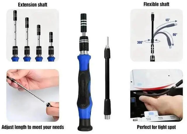 Alt view image 6 of 7 - 142 in 1 Magnetic Precision Screwdriver Repair Kit with 120 Bits, Professional Electronics Disassembly Tool Set for iPhone, MacBook, Laptop, PC, Tablet, PS4, Xbox & Nintendo Game Consoles