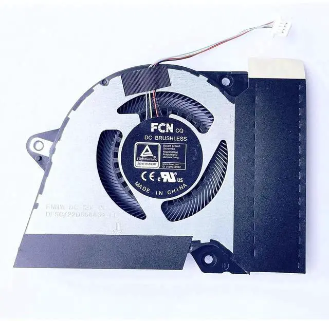 Alt view image 3 of 5 - New CPU & GPU Cooling Fan Replacement Kit DFSCK221151818 FNNX / DFSCK22D05883K FNNW for ASUS ROG Zephyrus G14 GA401QC GA401QE GA401QH GA401QM GA401IHR GA401QEC-K2064T