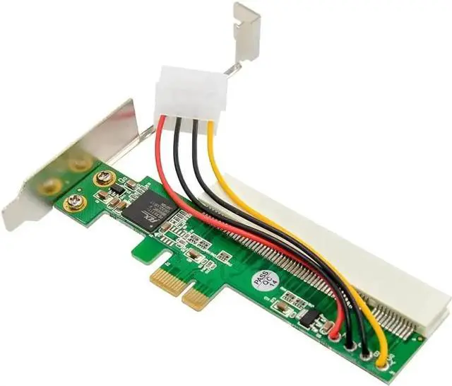 Alt view image 2 of 7 - PCIe X1 to 32-bit PCI Bridge Adapter Card with PLX Chipset, Supports PCIe X1/X4/X8/X16 Slots