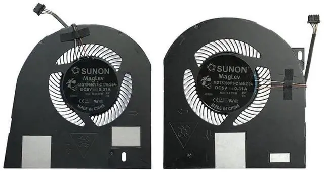 Main image of New Dual CPU GPU Cooling Fan Kit MG75090V1-C170-S9A / MG75090V1-C160-S9A, DC5V 0.31A 4-Pin PWM Blowers for Dell Precision 7530 M7530 7540 P74F Mobile Workstation Laptops
