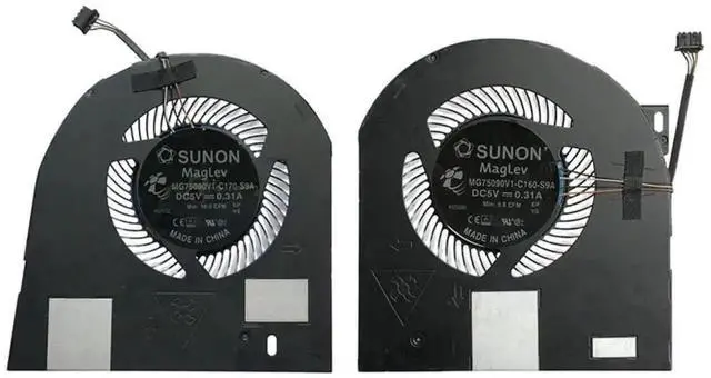 Main image of Dual CPU GPU Cooling Fan Kit MG75090V1-C170-S9A / MG75090V1-C160-S9A, DC5V 0.31A 4Pin PWM for Dell Precision 7530 M7530 7540 P74F Workstation