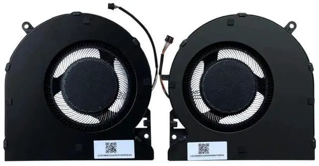 Main image of CPU GPU Cooling Fan Replacement Set for Razer Blade 15 2021 RZ09-0367, Part DFS5K123043635 DFS5K121144645 FNDX FNDY