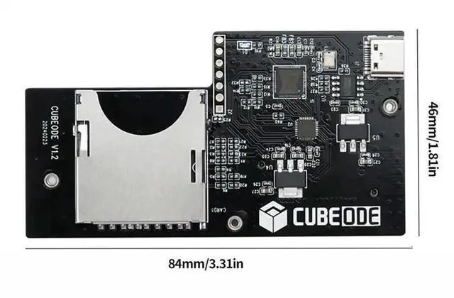 Alt view image 2 of 3 - CUBEODE V1.2 Upgraded GC Loader Optical Drive Emulator, Plug & Play, No SD2SP2/SDGecko Needed for Nintendo GameCube DOL-001 & DOL-101 Consoles