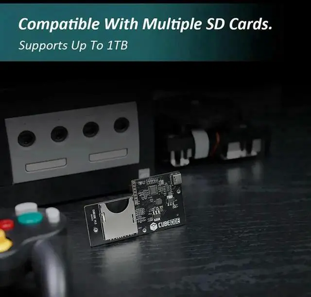 Alt view image 3 of 3 - CUBEODE V1.2 Upgraded GC Loader Optical Drive Emulator, Plug & Play, No SD2SP2/SDGecko Needed for Nintendo GameCube DOL-001 & DOL-101 Consoles