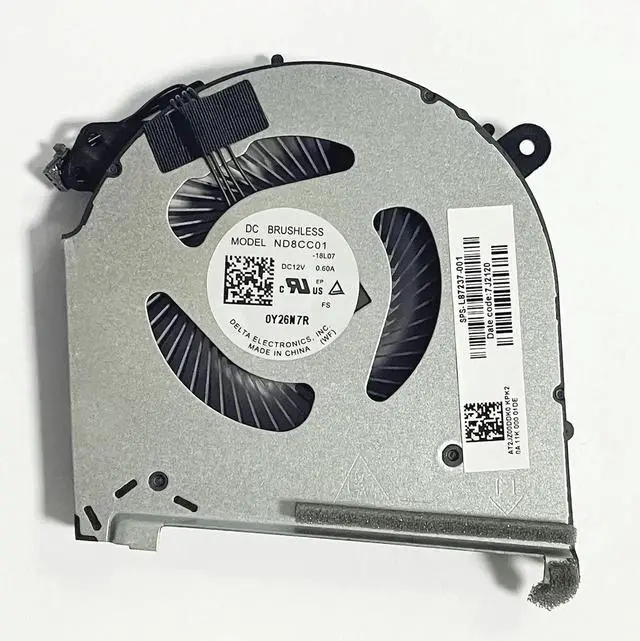 Alt view image 3 of 6 - DC12V CPU GPU Dual Cooling Fan Replacement Kit for HP OMEN 15-DH 15T-DH TPN-C143, OEM P/N L64445-001 ND8CC01-18L06 ND8CC01-18L07