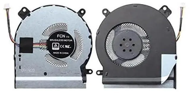 Alt view image 3 of 5 - CPU GPU Dual Cooling Fan Kit for ASUS ROG Strix Scar II GL504 GL504G GL504GS GL504GM GL504GV GL504GW, OEM P/N DFSCK221051820 FK7T DFSCK221151810 FK7U