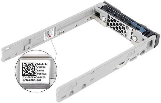 Alt view image 4 of 6 - 4 Pack 2.5 Inch SAS SATA Hard Drive Tray Caddy G176J, SFF SSD HDD Mount Bracket Compatible with Dell PowerEdge R610 R620 R710 T710 R720 R815 R820 Servers