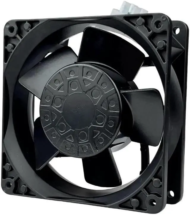 Alt view image 4 of 7 - ebmpapst 4600N-466 Axial Cooling Fan, 115V 20W 106CFM All-Metal High Heat Resistant Industrial Cabinet Fan