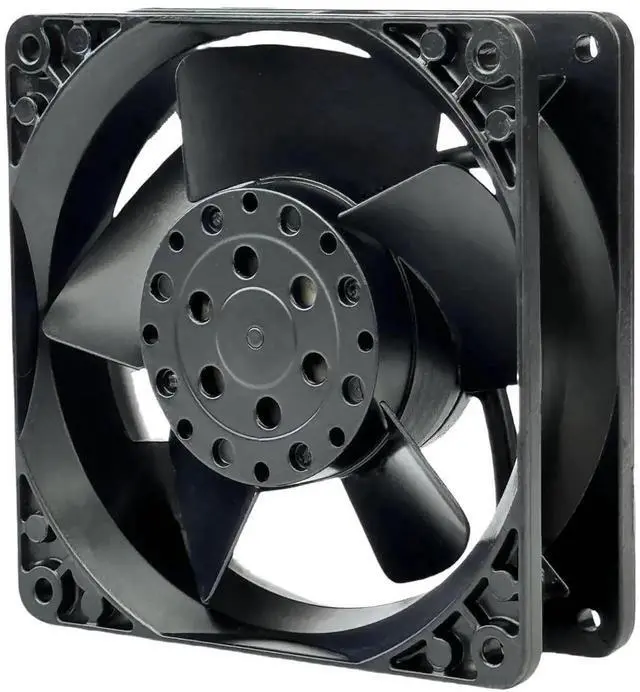 Alt view image 7 of 7 - ebmpapst 4650N All-Metal High Temperature Resistant Axial Cooling Fan, 120×120×38mm AC 230V 50/60Hz 0.12A 2-Pin Industrial Cabinet Fan