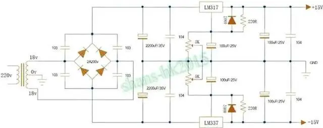 Alt view image 2 of 7 - 10Pcs LM337 Positive & Negative Adjustable DC Regulated Power Supply Module, XR-103 Dual Polarity Voltage Regulator Board