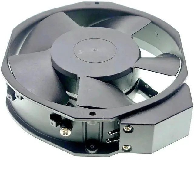 Alt view image 2 of 7 - W2E142-BB05-01 7006ES Replacement Axial Cooling Fan, 115V 27/28W 172×150×38mm 2-Pin Metal Cabinet Fan